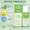 NOVEHA Tea Tree Eyelid Gel Cleanser for Blepharitis MGD and Dry Eye with ProVitamin B5 Hyaluronic Acid and Cucumber Extr