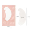 Mekupeu 100 Pairs Hydrogel Under Eye Gel Patches Lint Free Eye Lash Pads Eyelash Extension Tool Mask Eyepads Transparent