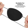 YGDZ Eye Patch 12pcs Soft Felt Eye Patches for Adults Kids Adjustable Single Eye Mask for Lazy Eye Black