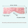 Natural Jade Sleep Mask BlindfoldNatural Jade Eye MaskAntiAging Hot or Cold Therapy Eye Mask Which is Soothing Cooling D
