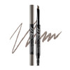 CLIO Kill Brow Auto Hard Eyebrow Pencil DualEnd Long Lasting Waterproof SmudgeResistant Spoolie Brush Sharpener 05 Gray