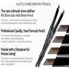 CLIO Kill Brow Auto Hard Eyebrow Pencil DualEnd Long Lasting Waterproof SmudgeResistant Spoolie Brush Sharpener Natural
