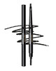 Gentlehomme Mens 2in1 Eyebrow Brush Pencil Shape Define Fill In UltraThin LongLasting Black Vegan 2 Pencils