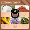 Organic Eyebrow Powder Vegan Brow Tint for Shaping Filling Defining 100 Natural SmudgeProof LongLasting Conditioning Cru