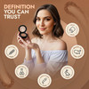 Organic Eyebrow Powder Vegan Brow Tint for Shaping Filling Defining 100 Natural SmudgeProof LongLasting Conditioning Cru