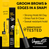 got2b Glued 2in1 Brow Gel Edge Control 054 Fl Oz Strong Hold Styling Eyebrow Gel and Hair Mascara for Flyaways and Frizz