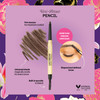 Winky Lux UniBrow Eyebrow Pencil DualEnded with Spoolie Waterproof Brow Definer with UltraFine Tip Universal Shade for N