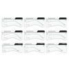 MADLUVV Brow Stamp Kit with Brow Stencils Easy Eyebrow Shaper for NaturalLooking Brows Popular Eyebrow Stencil Kit Used