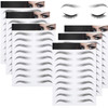 Blulu 6 Sheets 4d Hairlike Waterproof Eyebrow Tattoos Stickers Transfers Temporary Brow Tattoo Peel off Grooming Shaping