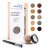 Natural Eyebrow Powder Eyebrow Kit Mica Brow Powder Eyebrow Makeup Kit with Professional Angled Eyebrow Brush 10 Natural
