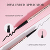 Music Flower Eyebrow Pencil Double Ended Waterproof Natural Brow Enhancing Pen Long lasting Eye Makeup Pack of 1 Black