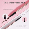 Music Flower Double Ended Eyebrow Pencil Waterproof Natural Brow Enhancing Pen Long lasting Eye Makeup Pack of 1 Dark Br