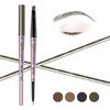 Music Flower Double Ended Eyebrow Pencil Waterproof Natural Brow Enhancing Pen Long lasting Eye Makeup Pack of 1 Khaki B