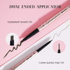 Music Flower Double Ended Eyebrow Pencil Waterproof Natural Brow Enhancing Pen Long lasting Eye Makeup Pack of 1 Khaki B