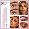 LSxia Doubleheaded Eye Brow Wax Pen 2 in 1 Clear Eyebrow Gel Pencil with Eyebrow Comb Waterproof Brow GelEyebrow Styling