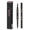 Eyebrow Pencil 2 Packs Waterproof Smudgeproof Brow Pencil with Brow Brush Automatic Eye Brow Makeup by SEILANC Dark Brow