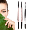 HeyBeauty 2 Pack of Eyebrow Pencil Waterproof Eyebrow Makeup with Dual Ends Professional Brow Kit with Eyebrow Brush Bla