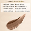 LAVONE Eyebrow Stamp Stencil Kit Brow Stamp Trio Kit with Waterproof Eyebrow Pencil Pomade 20 Eyebrow Stencils Dualended