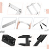 6 Pieces Eyebrow Measuring Ruler 3point Positioning Permanent Makeup Symmetrical Tool Eyebrow Golden Ratio Caliper Ruler