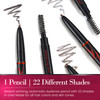 YBF Beauty Eyebrow Pencil Universal Automatic Brow Pencil With Spoolie Brush Perfect Eyebrow Makeup Shaper and Filler Fo
