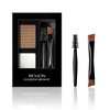 Revlon ColorStay Brow Kit Includes Longwear Brow Powder Clear Pomade DualEnded Angled Tip Eyebrow Brush Spoolie Brush Bl