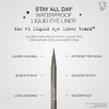 stila Waterproof Liquid Eye Liner Stay All Day Makeup with Fine Brush Tip Lasting Satin Finish SmudgeProof TransferResis