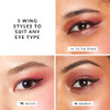 The Quick Flick Winged Eyeliner Stamp Waterproof Smudge Proof Vegan Cat Eye 4mm Thick Wing 10mm To The Point FeltTip Hyp