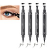 Linble Winged Eyeliner Stamp Set 4 PCs Dualended Eyeliner Pens with Felt Tip Wing Stamp Long Lasting and Smudge Proof Ey