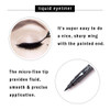 Linble Winged Eyeliner Stamp Set 4 PCs Dualended Eyeliner Pens with Felt Tip Wing Stamp Long Lasting and Smudge Proof Ey