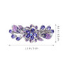 LALAFINA Hair Clip 1pc, Flower Rhinestone Hair Barrettes, Crystal Rhinestones Barrettes, Vintage Spring French Hair Clips for Women Ladies, Purple