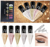 Go Ho Glitter Liquid Eyeliner Colorful Set5 Colors Metallic Shimmer White Silver Gold Diamond Eye LinerGlitter Eyeliner