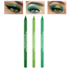 CAHIUYOA 3Piece Green Eyeliner Set Metallic Pearl Shimmer Eye Shadow Pencils with Glitter Finish