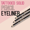 Skone Cosmetics Tattooed Solid Eyeliner Waterproof SmudgeProof LongLasting Pencil for Precise Eye Definition UltraSmooth