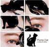 2 in 1 Cat Shape Eyeliner Template Stencil Smoky Eyeshadow Applicators Eyeliner Plate Matte PVC Material Professional Mu
