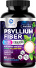 Psyllium Husk Fiber Supplement 1500mg - Vegan Prebiotic, Soluble Fiber for Daily Digestive Health & Regularity Support, Natural Psyllium Powder Caps, online at globaldelivered