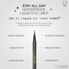 stila Waterproof Liquid Eye Liner Stay All Day Makeup with Fine Brush Tip Lasting Satin Finish SmudgeProof TransferResis