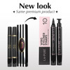 LA PURE Waterproof Liquid Eyeliner Stamp Winged Eyeliner Tool 2x Cat Eye Winged Fine Tipped Pen Eyeliner Stencil Smudge