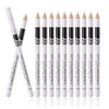 Fashionwu White Eyeliner Pencils Professional Use as Highlighter Soft Waterproof LongLasting Eyeshadow Eye Brightener Be