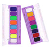 MEICOLY 2 Packs Water Activated Eye Liner PaletteNeon Face Paint Colored Retro Hydra LinerWater Activated EyelinerMatte