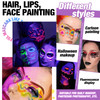 MEICOLY 2 Packs Water Activated Eye Liner PaletteNeon Face Paint Colored Retro Hydra LinerWater Activated EyelinerMatte