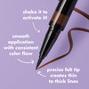 elf H2O Proof Eyeliner Pen Felt Tip Waterproof LongLasting HighPigmented Liner For Bold Looks Vegan CrueltyFree Jet Blac