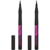 Maybelline Eyestudio Master Precise All Day Waterproof Liquid Eyeliner Makeup Black 2 Count Packaging May Vary
