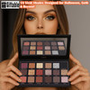 Matte Eyeshadow Palette Pro 18 Colors Pigmented Shimmer Glitter Eye Shadow Palette Long Lasting Waterproof Dark Smokey P
