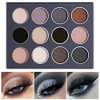 DELANCI Smokey Grey Eyeshadow Palette Black Gray Smoky Eye Shadow Pallet Goth Halloween Makeup Matte Shimmer Neutral Sil