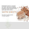 Honeybee Gardens PowderColors Clean Mineral Eye Shadow in Satin Sheets Pale Sparkly Peach With Gold Highlights Versatile