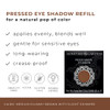 Honeybee Gardens Pressed Powder Eye Shadow Single REFILL Cairo Medium Plum Brown Shimmer LongWearing Creaseproof Mineral
