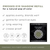 Honeybee Gardens Pressed Powder Eye Shadow Single REFILL Conspiracy Rich Forest Green LongWearing Creaseproof Mineral Co