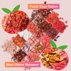 Tintark Peach Please 18 Colour Eyeshadow Palette for Beauty Eyeshadow Cosmetics with Matte Metallic Sparkle Shimmer Pink