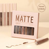 BestLand 8 Colors Liquid Matte Eyeshadow Set Nude Black Smokey Eyeshadow Cream Eyeshadow Primer Waterproof Quick Drying
