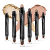 LUXAZA 6PCS Cream Eyeshadow Stick Makeup Sets Metallic And Matte Shimmer Eye Shadow Eye Brightener Stick Pencil Crayon A